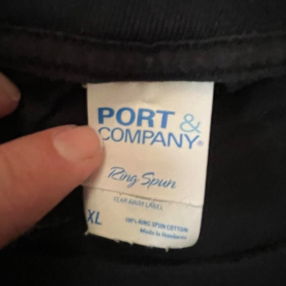 841-Black cotton Christmas t-shirt with "I'm the Papaw Elf" design #HolidayVibes - Picture 5 of 5